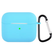 Custodia protettiva in silicone per auricolari wireless con moschettone, with Carabiner Wine Red, with Carabiner Dark Green, with Carabiner Sky Blue, with Carabiner Pink, with Carabiner Thin Persimmon, with Carabiner Light Purple                       ...