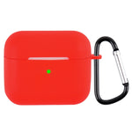 Custodia protettiva in silicone con moschettone per AirPods 3