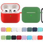 Custodia protettiva in silicone con moschettone per AirPods 3