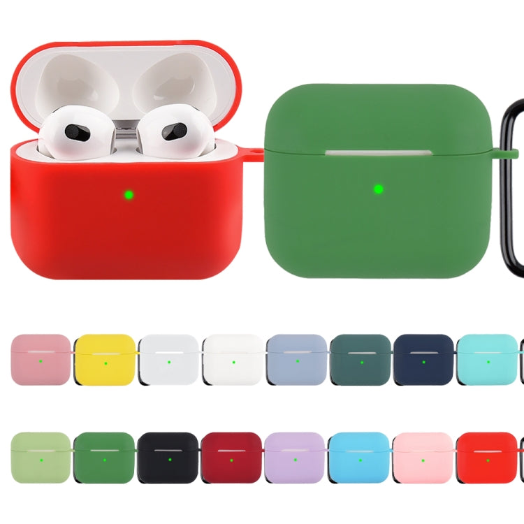 Custodia protettiva in silicone con moschettone per AirPods 3