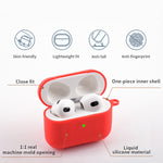 Custodia protettiva in silicone con moschettone per AirPods 3
