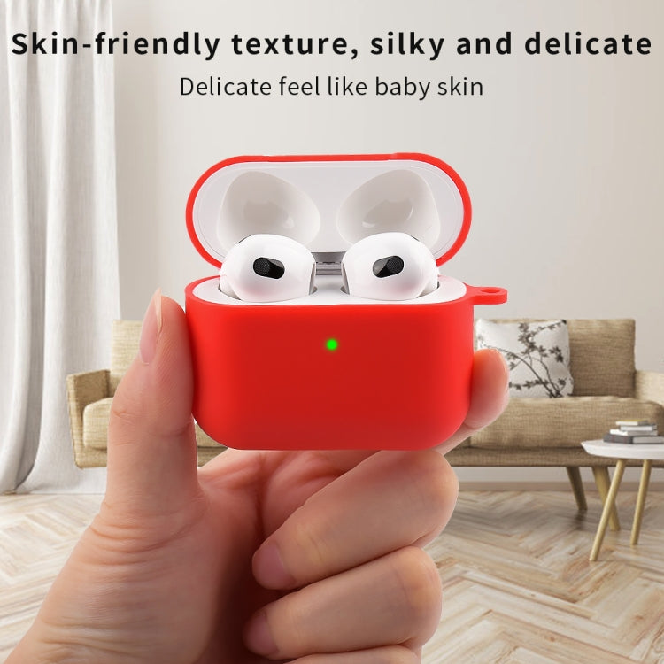 Custodia protettiva in silicone con moschettone per AirPods 3
