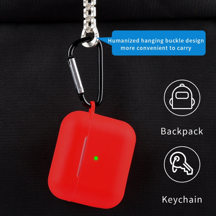 Custodia protettiva in silicone con moschettone per AirPods 3