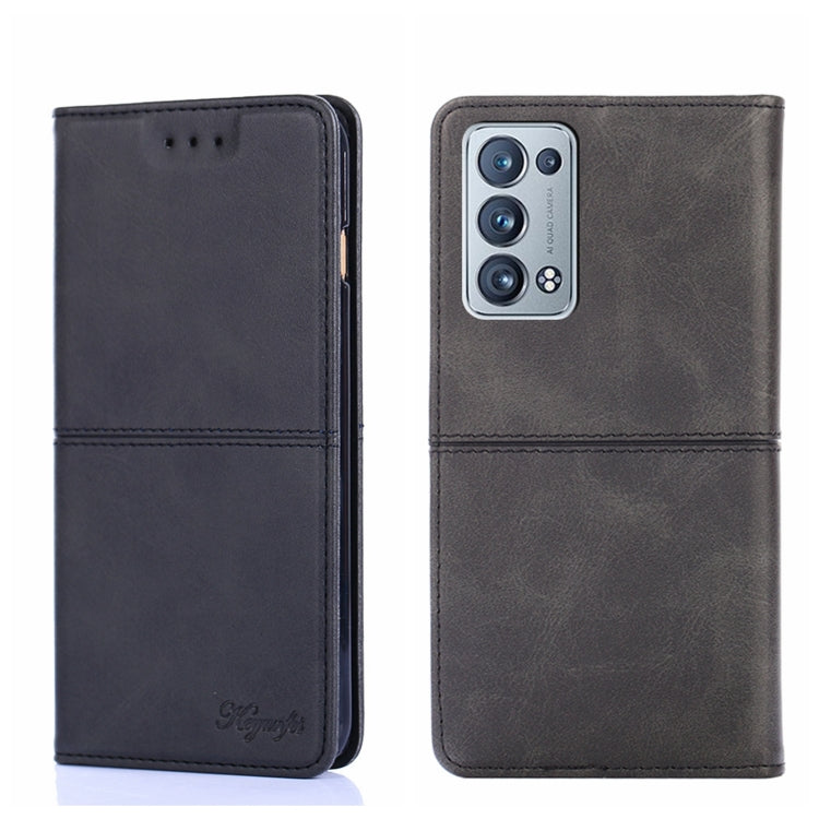 Custodia per telefono in pelle a vibrazione orizzontale magnetica con trama di mucca, For OPPO K9s/Realme Q3s, For OPPO Reno5 A, For OPPO Reno6 5G, For OPPO Reno6 Pro+