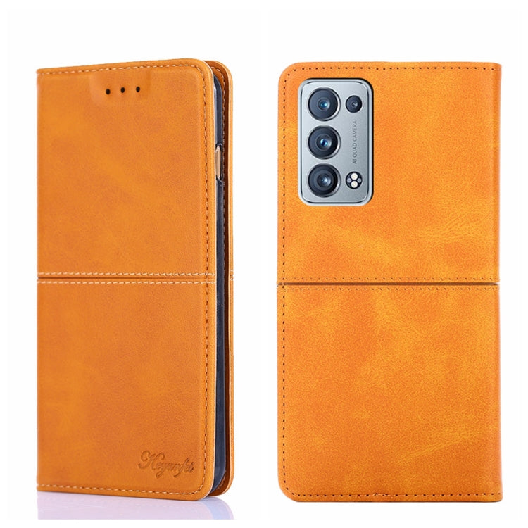 Custodia per telefono in pelle a vibrazione orizzontale magnetica con trama di mucca, For OPPO K9s/Realme Q3s, For OPPO Reno5 A, For OPPO Reno6 5G, For OPPO Reno6 Pro+