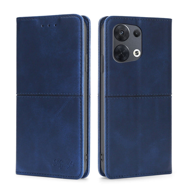 Custodia per telefono in pelle a vibrazione orizzontale magnetica con trama di mucca, For OPPO Reno8, For OPPO Reno8 Pro 5G, For OPPO Reno8 Pro+ 5G, For OPPO Reno6 Pro