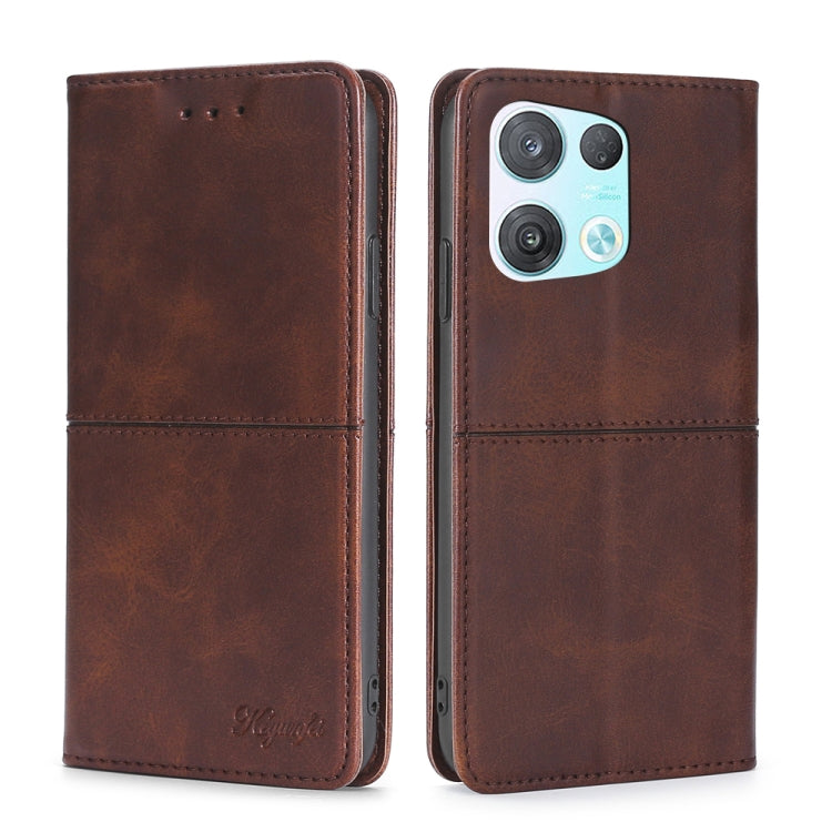 Custodia per telefono in pelle a vibrazione orizzontale magnetica con trama di mucca, For OPPO Reno8, For OPPO Reno8 Pro 5G, For OPPO Reno8 Pro+ 5G, For OPPO Reno6 Pro
