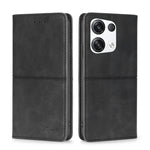 Custodia per telefono in pelle a vibrazione orizzontale magnetica con trama di mucca, For OPPO Reno8, For OPPO Reno8 Pro 5G, For OPPO Reno8 Pro+ 5G, For OPPO Reno6 Pro