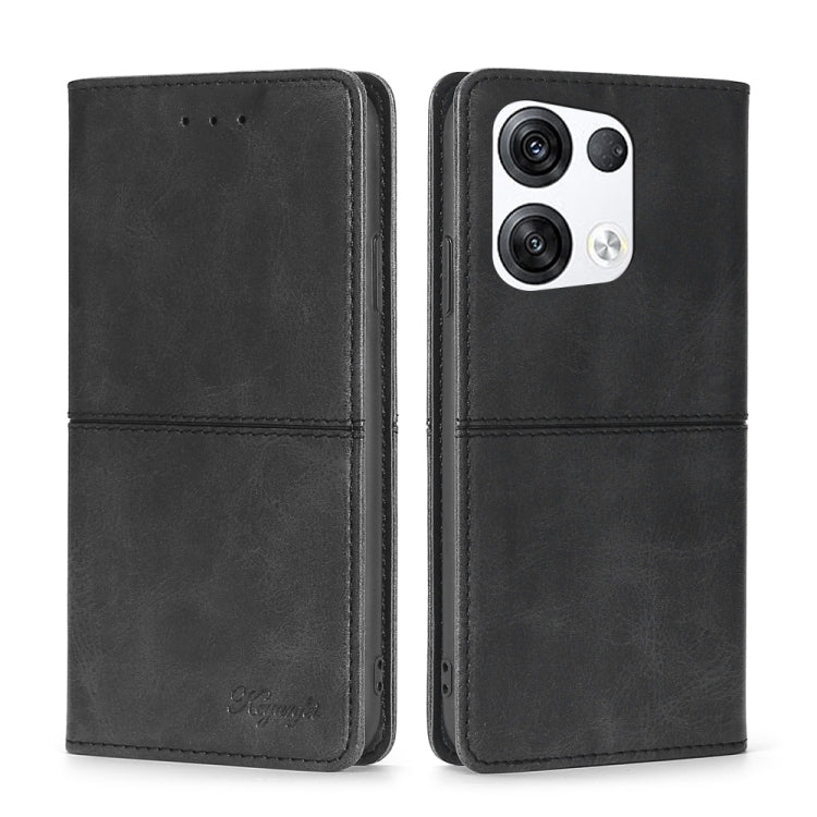 Custodia per telefono in pelle a vibrazione orizzontale magnetica con trama di mucca, For OPPO Reno8, For OPPO Reno8 Pro 5G, For OPPO Reno8 Pro+ 5G, For OPPO Reno6 Pro