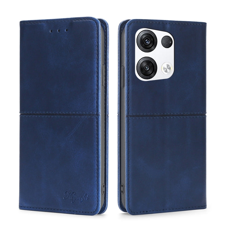 Custodia per telefono in pelle a vibrazione orizzontale magnetica con trama di mucca, For OPPO Reno8, For OPPO Reno8 Pro 5G, For OPPO Reno8 Pro+ 5G, For OPPO Reno6 Pro