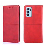 Custodia per telefono in pelle a vibrazione orizzontale magnetica con trama di mucca, For OPPO Reno8, For OPPO Reno8 Pro 5G, For OPPO Reno8 Pro+ 5G, For OPPO Reno6 Pro