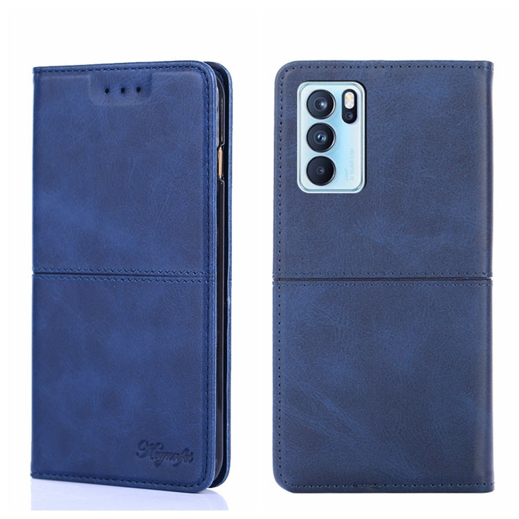 Custodia per telefono in pelle a vibrazione orizzontale magnetica con trama di mucca, For OPPO Reno8, For OPPO Reno8 Pro 5G, For OPPO Reno8 Pro+ 5G, For OPPO Reno6 Pro