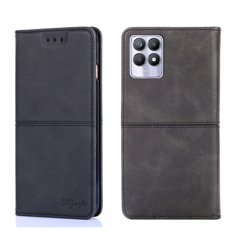Custodia per telefono in pelle a vibrazione orizzontale magnetica con trama di mucca, For OPPO Realme 8i, For OPPO Realme GT Neo2 5G, For OPPO Realme GT Explorer Maste/Realme GT Master/Realme Q3 Pro Carnival, For OPPO Realme Narzo 50A
