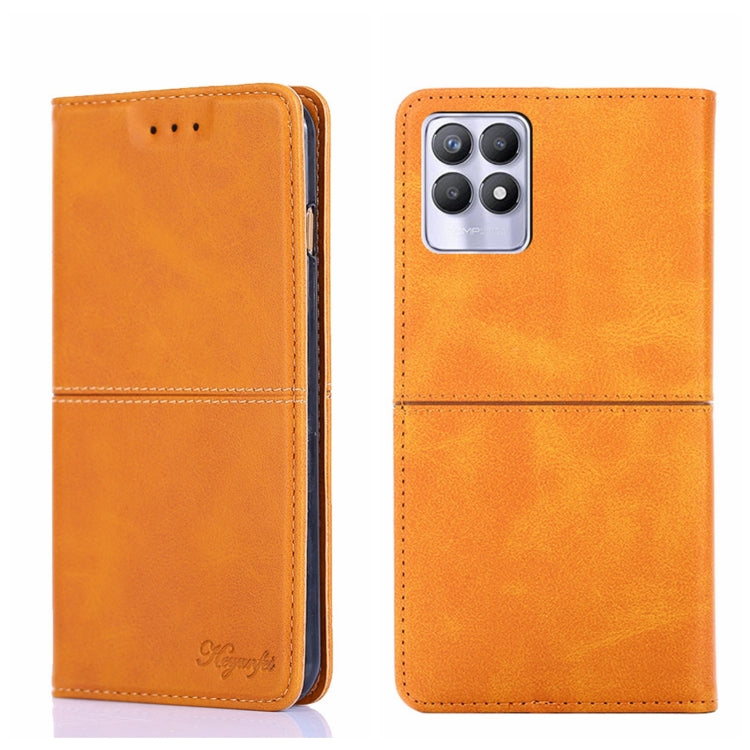 Custodia per telefono in pelle a vibrazione orizzontale magnetica con trama di mucca, For OPPO Realme 8i, For OPPO Realme GT Neo2 5G, For OPPO Realme GT Explorer Maste/Realme GT Master/Realme Q3 Pro Carnival, For OPPO Realme Narzo 50A
