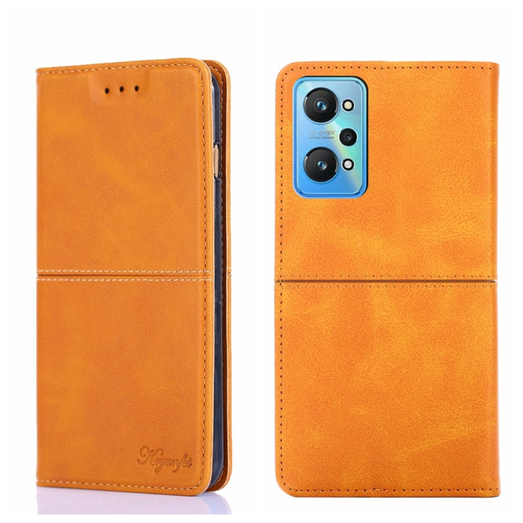 Custodia per telefono in pelle a vibrazione orizzontale magnetica con trama di mucca, For OPPO Realme 8i, For OPPO Realme GT Neo2 5G, For OPPO Realme GT Explorer Maste/Realme GT Master/Realme Q3 Pro Carnival, For OPPO Realme Narzo 50A