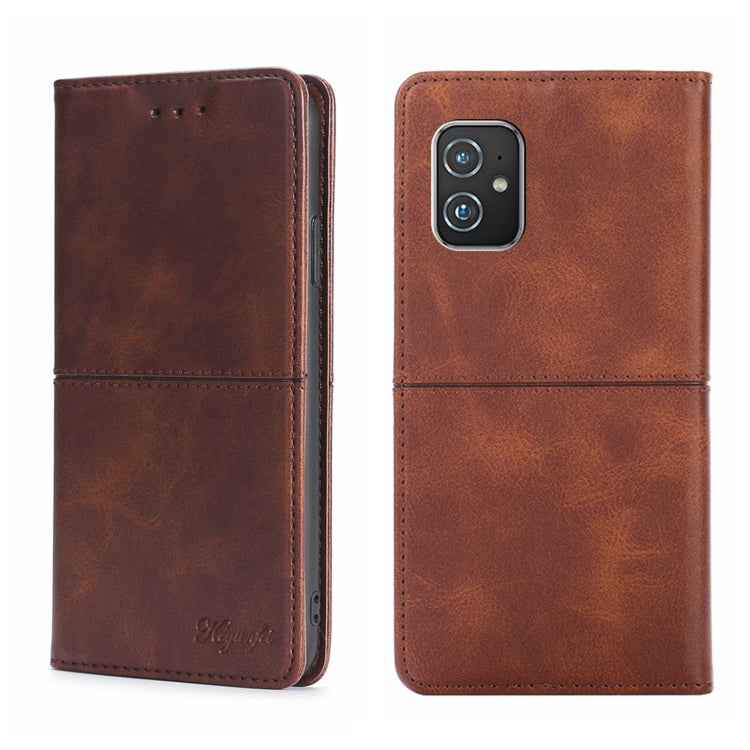 Custodia per telefono in pelle a vibrazione orizzontale magnetica con trama di mucca, For vivo X70 Pro+, For vivo Y15S Global, For vivo Y21/Y21S/Y33S, For Asus ZenFone 8 ZS590KS