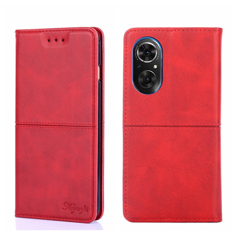 Custodia per telefono in pelle a vibrazione orizzontale magnetica con trama di mucca, For Huawei Nova 8i, For Huawei Nova 9, For Honor 50, For Honor 50 Pro