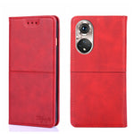 Custodia per telefono in pelle a vibrazione orizzontale magnetica con trama di mucca, For Huawei Nova 8i, For Huawei Nova 9, For Honor 50, For Honor 50 Pro