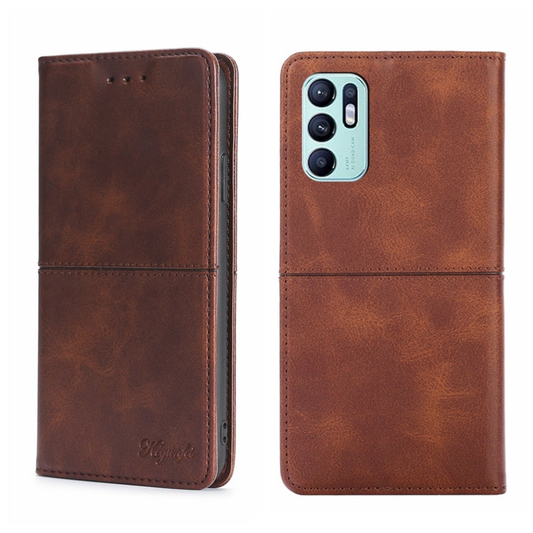 Custodia per telefono in pelle a vibrazione orizzontale magnetica con trama di mucca, For Sony Xperia ACE II, For Sony Xperia Pro-I, For OPPO Reno6 4G