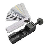 Strumento universale per la distanza tra le candele per auto con spessimetro per la maggior parte delle candele da 10 mm 12 mm 14 mm 16 mm, with Feeler Gauge (Red), with Feeler Gauge (Black)