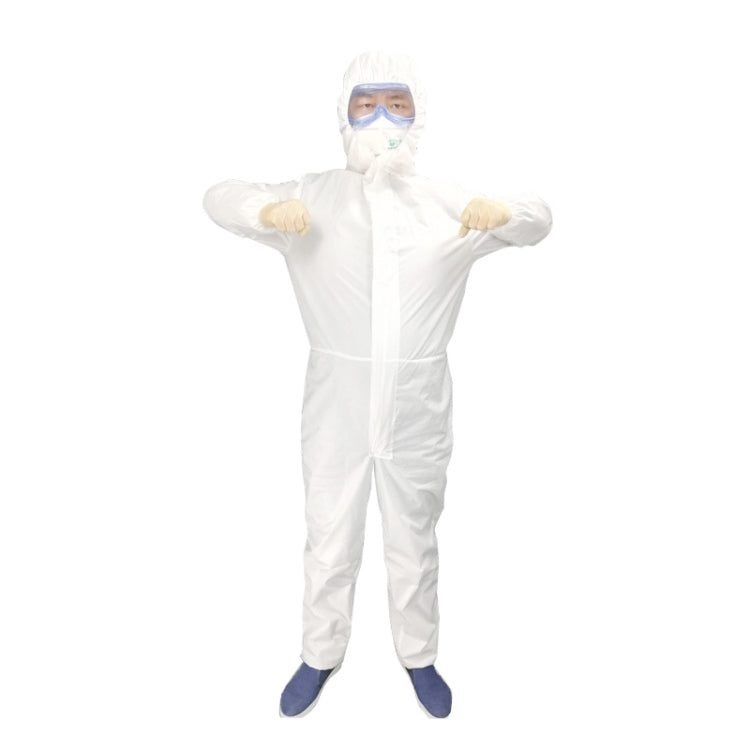 Tuta isolante siamese in film traspirante monouso impermeabile SF Vestiti sicuri, 155cm / XS, 160cm / S, 165cm / M, 170cm / L, 175cm / XL, 180cm / XXL, 185cm / XXXL, 190cm / XXXXL