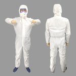 Tuta isolante siamese in film traspirante monouso impermeabile SF Vestiti sicuri, 155cm / XS, 160cm / S, 165cm / M, 170cm / L, 175cm / XL, 180cm / XXL, 185cm / XXXL, 190cm / XXXXL