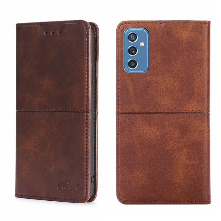Custodia per telefono in pelle a vibrazione orizzontale magnetica con trama di mucca, For Samsung Galaxy M12/F12, For Samsung Galaxy M52 5G, For Samsung Galaxy S21, For Samsung Galaxy S21 Ultra