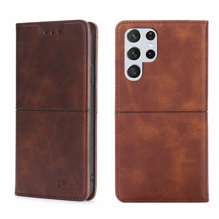 Custodia per telefono in pelle a vibrazione orizzontale magnetica con trama di mucca, For Samsung Galaxy S21 FE, For Samsung Galaxy S22, For Samsung Galaxy S22+, For Samsung Galaxy S22 Ultra