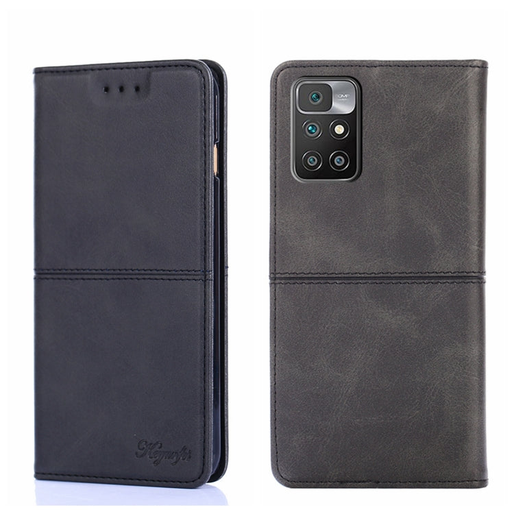 Custodia per telefono in pelle a vibrazione orizzontale magnetica con trama di mucca, For Xiaomi Redmi 10, For Xiaomi Redmi Note 10 Pro 5G China, For Xiaomi Redmi Note 11T Pro 5G/Redmi Note 11T Pro+ 5G, For Xiaomi Redmi Note 11 5G/Poco M4 Pro 5G