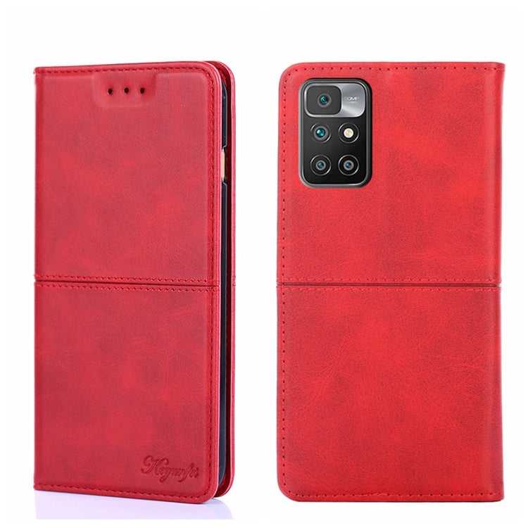 Custodia per telefono in pelle a vibrazione orizzontale magnetica con trama di mucca, For Xiaomi Redmi 10, For Xiaomi Redmi Note 10 Pro 5G China, For Xiaomi Redmi Note 11T Pro 5G/Redmi Note 11T Pro+ 5G, For Xiaomi Redmi Note 11 5G/Poco M4 Pro 5G