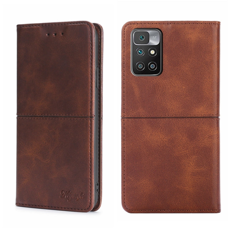 Custodia per telefono in pelle a vibrazione orizzontale magnetica con trama di mucca, For Xiaomi Redmi 10, For Xiaomi Redmi Note 10 Pro 5G China, For Xiaomi Redmi Note 11T Pro 5G/Redmi Note 11T Pro+ 5G, For Xiaomi Redmi Note 11 5G/Poco M4 Pro 5G