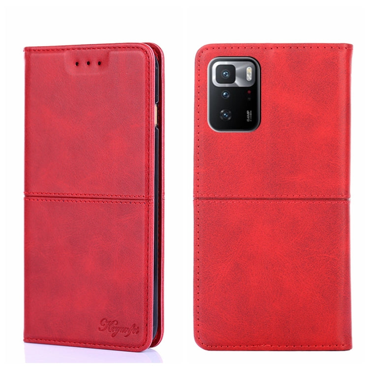 Custodia per telefono in pelle a vibrazione orizzontale magnetica con trama di mucca, For Xiaomi Redmi 10, For Xiaomi Redmi Note 10 Pro 5G China, For Xiaomi Redmi Note 11T Pro 5G/Redmi Note 11T Pro+ 5G, For Xiaomi Redmi Note 11 5G/Poco M4 Pro 5G