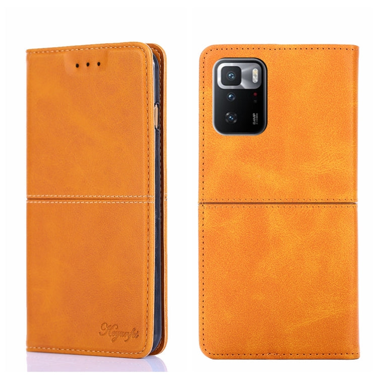 Custodia per telefono in pelle a vibrazione orizzontale magnetica con trama di mucca, For Xiaomi Redmi 10, For Xiaomi Redmi Note 10 Pro 5G China, For Xiaomi Redmi Note 11T Pro 5G/Redmi Note 11T Pro+ 5G, For Xiaomi Redmi Note 11 5G/Poco M4 Pro 5G