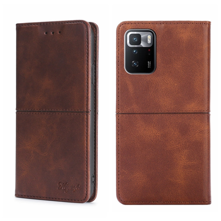 Custodia per telefono in pelle a vibrazione orizzontale magnetica con trama di mucca, For Xiaomi Redmi 10, For Xiaomi Redmi Note 10 Pro 5G China, For Xiaomi Redmi Note 11T Pro 5G/Redmi Note 11T Pro+ 5G, For Xiaomi Redmi Note 11 5G/Poco M4 Pro 5G
