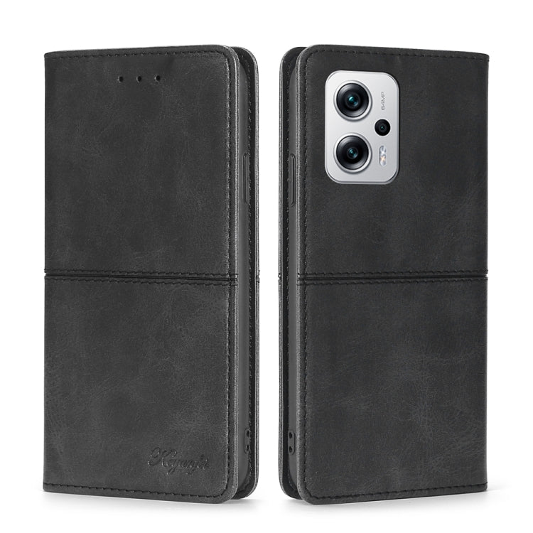 Custodia per telefono in pelle a vibrazione orizzontale magnetica con trama di mucca, For Xiaomi Redmi 10, For Xiaomi Redmi Note 10 Pro 5G China, For Xiaomi Redmi Note 11T Pro 5G/Redmi Note 11T Pro+ 5G, For Xiaomi Redmi Note 11 5G/Poco M4 Pro 5G