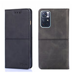 Custodia per telefono in pelle a vibrazione orizzontale magnetica con trama di mucca, For Xiaomi Redmi 10, For Xiaomi Redmi Note 10 Pro 5G China, For Xiaomi Redmi Note 11T Pro 5G/Redmi Note 11T Pro+ 5G, For Xiaomi Redmi Note 11 5G/Poco M4 Pro 5G