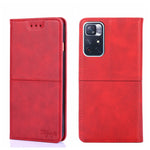 Custodia per telefono in pelle a vibrazione orizzontale magnetica con trama di mucca, For Xiaomi Redmi 10, For Xiaomi Redmi Note 10 Pro 5G China, For Xiaomi Redmi Note 11T Pro 5G/Redmi Note 11T Pro+ 5G, For Xiaomi Redmi Note 11 5G/Poco M4 Pro 5G