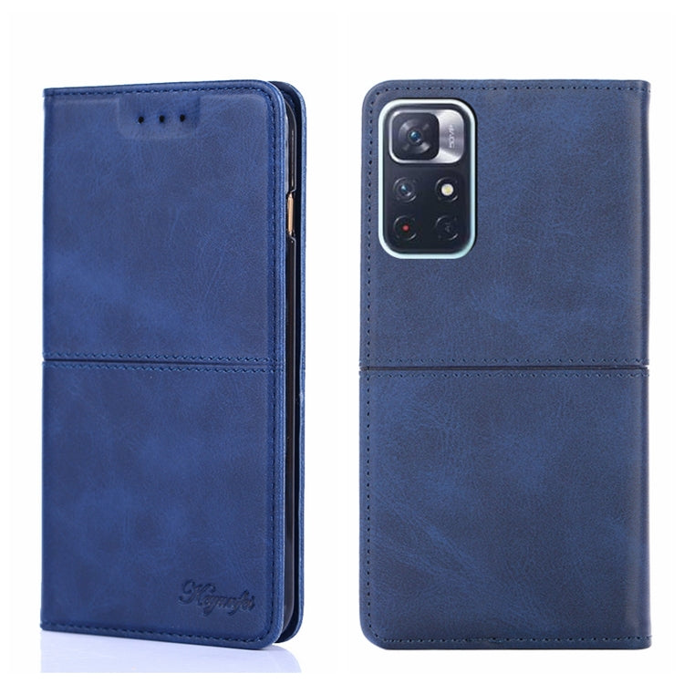 Custodia per telefono in pelle a vibrazione orizzontale magnetica con trama di mucca, For Xiaomi Redmi 10, For Xiaomi Redmi Note 10 Pro 5G China, For Xiaomi Redmi Note 11T Pro 5G/Redmi Note 11T Pro+ 5G, For Xiaomi Redmi Note 11 5G/Poco M4 Pro 5G