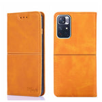Custodia per telefono in pelle a vibrazione orizzontale magnetica con trama di mucca, For Xiaomi Redmi 10, For Xiaomi Redmi Note 10 Pro 5G China, For Xiaomi Redmi Note 11T Pro 5G/Redmi Note 11T Pro+ 5G, For Xiaomi Redmi Note 11 5G/Poco M4 Pro 5G