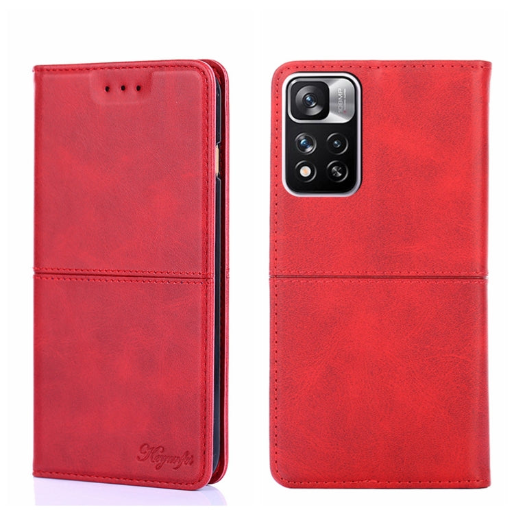 Custodia per telefono in pelle a vibrazione orizzontale magnetica con trama di mucca, For Xiaomi Redmi Note 11 Pro 5G/Redmi Note 11 Pro+ 5G, For Xiaomi Mix 4, For Xiaomi Poco M4 5G, For OnePlus 9RT 5G