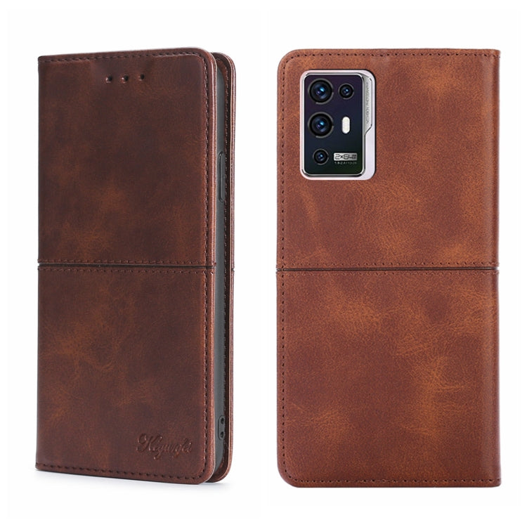 Custodia per telefono in pelle a vibrazione orizzontale magnetica con trama di mucca, For ZTE Axon 30 Pro, For ZTE Libero 5G