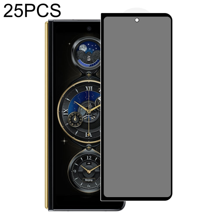 Pellicola in vetro temperato anti-peeping a copertura totale da 25 pezzi, For Samsung W21 5G(25 PCS), For Huawei Mate X2(25 PCS), For Samsung W22 5G(25 PCS), For Samsung Galaxy Z Fold2 5G(25 PCS), For Samsung Galaxy Z Fold3 5G(25 PCS)                  ...