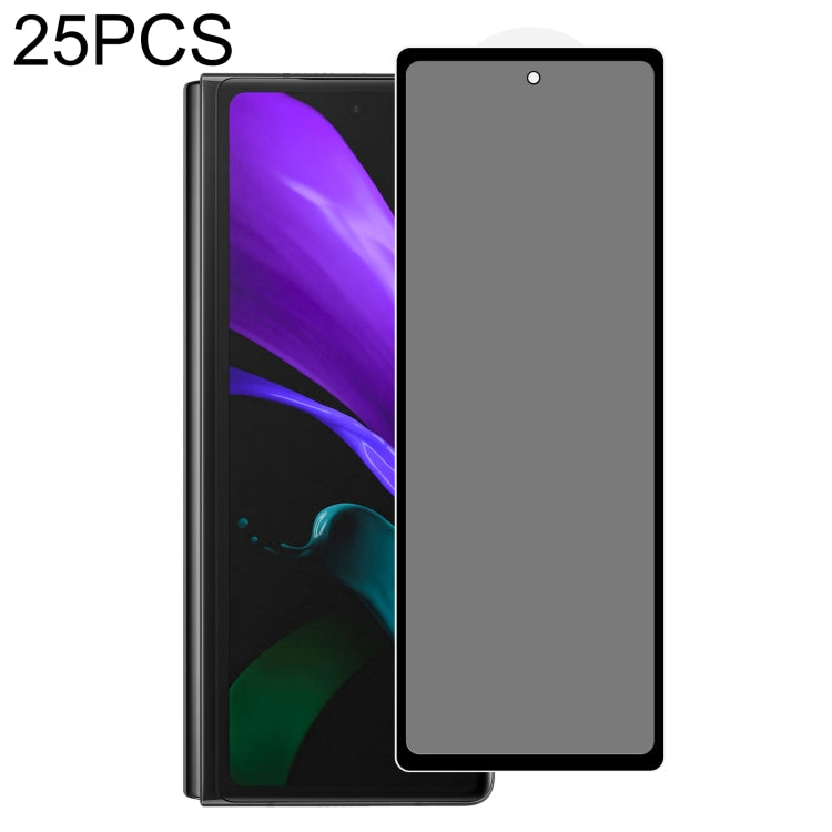 Pellicola in vetro temperato anti-peeping a copertura totale da 25 pezzi, For Samsung W21 5G(25 PCS), For Huawei Mate X2(25 PCS), For Samsung W22 5G(25 PCS), For Samsung Galaxy Z Fold2 5G(25 PCS), For Samsung Galaxy Z Fold3 5G(25 PCS)                  ...