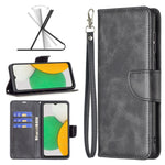 Cassa del telefono in pelle di pelle di agnello retrò, For Samsung Galaxy A03 Core