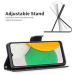 Cassa del telefono in pelle di pelle di agnello retrò, For Samsung Galaxy A03 Core