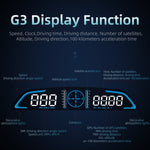 Contachilometri allarme velocità GPS HD HUD da 5,5 pollici per auto G3, G3