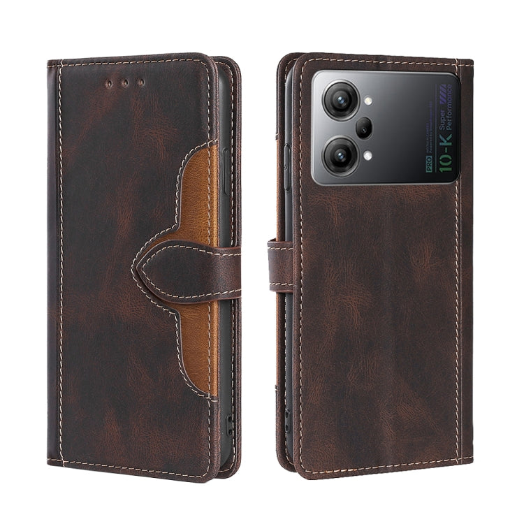 Custodia per telefono in pelle con fibbia magnetica Skin Feel, For OPPO K10 Pro 5G, For Honor X7 4G, For OPPO Reno8 5G, For Samsung Galaxy A22 5G Japan, For OPPO Reno8 Pro 5G, For Xiaomi Redmi Note 11T Pro / Pro Plus 5G