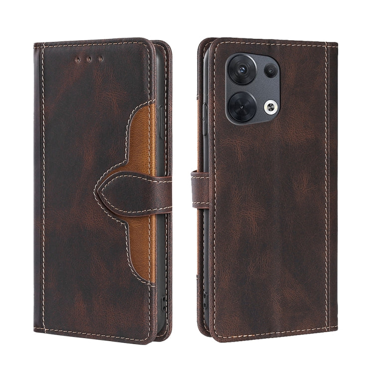 Custodia per telefono in pelle con fibbia magnetica Skin Feel, For OPPO K10 Pro 5G, For Honor X7 4G, For OPPO Reno8 5G, For Samsung Galaxy A22 5G Japan, For OPPO Reno8 Pro 5G, For Xiaomi Redmi Note 11T Pro / Pro Plus 5G