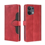 Custodia per telefono in pelle con fibbia magnetica Skin Feel, For OPPO K10 Pro 5G, For Honor X7 4G, For OPPO Reno8 5G, For Samsung Galaxy A22 5G Japan, For OPPO Reno8 Pro 5G, For Xiaomi Redmi Note 11T Pro / Pro Plus 5G