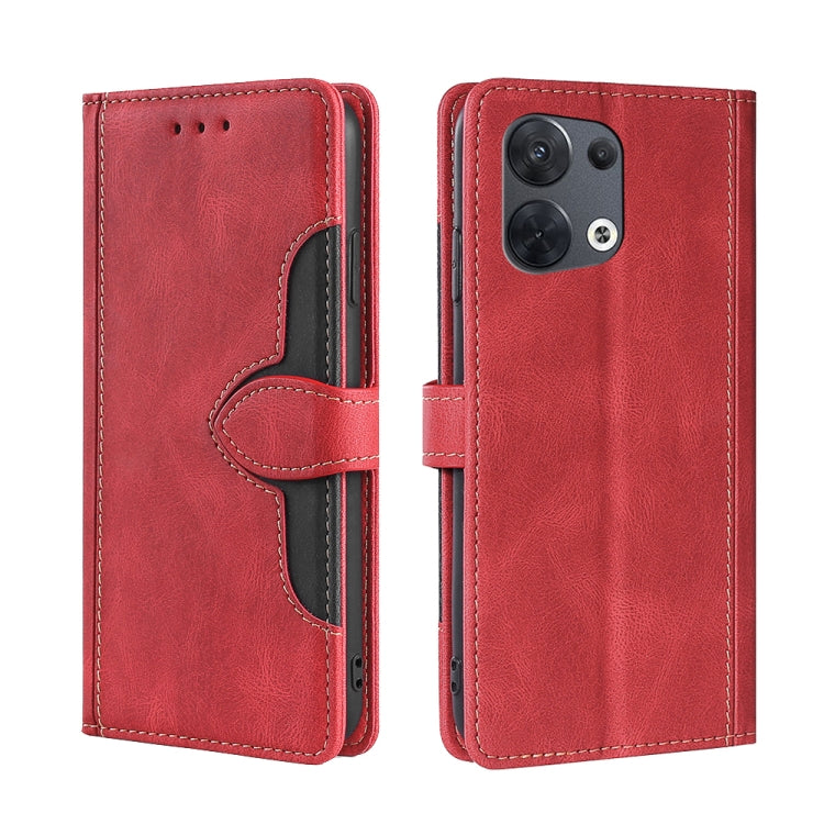 Custodia per telefono in pelle con fibbia magnetica Skin Feel, For OPPO K10 Pro 5G, For Honor X7 4G, For OPPO Reno8 5G, For Samsung Galaxy A22 5G Japan, For OPPO Reno8 Pro 5G, For Xiaomi Redmi Note 11T Pro / Pro Plus 5G